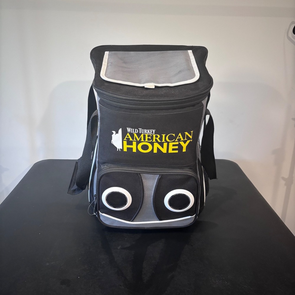 Wild Turkey American Honey speaker Rolling Cooler Bag Insulated Wheeled Travel